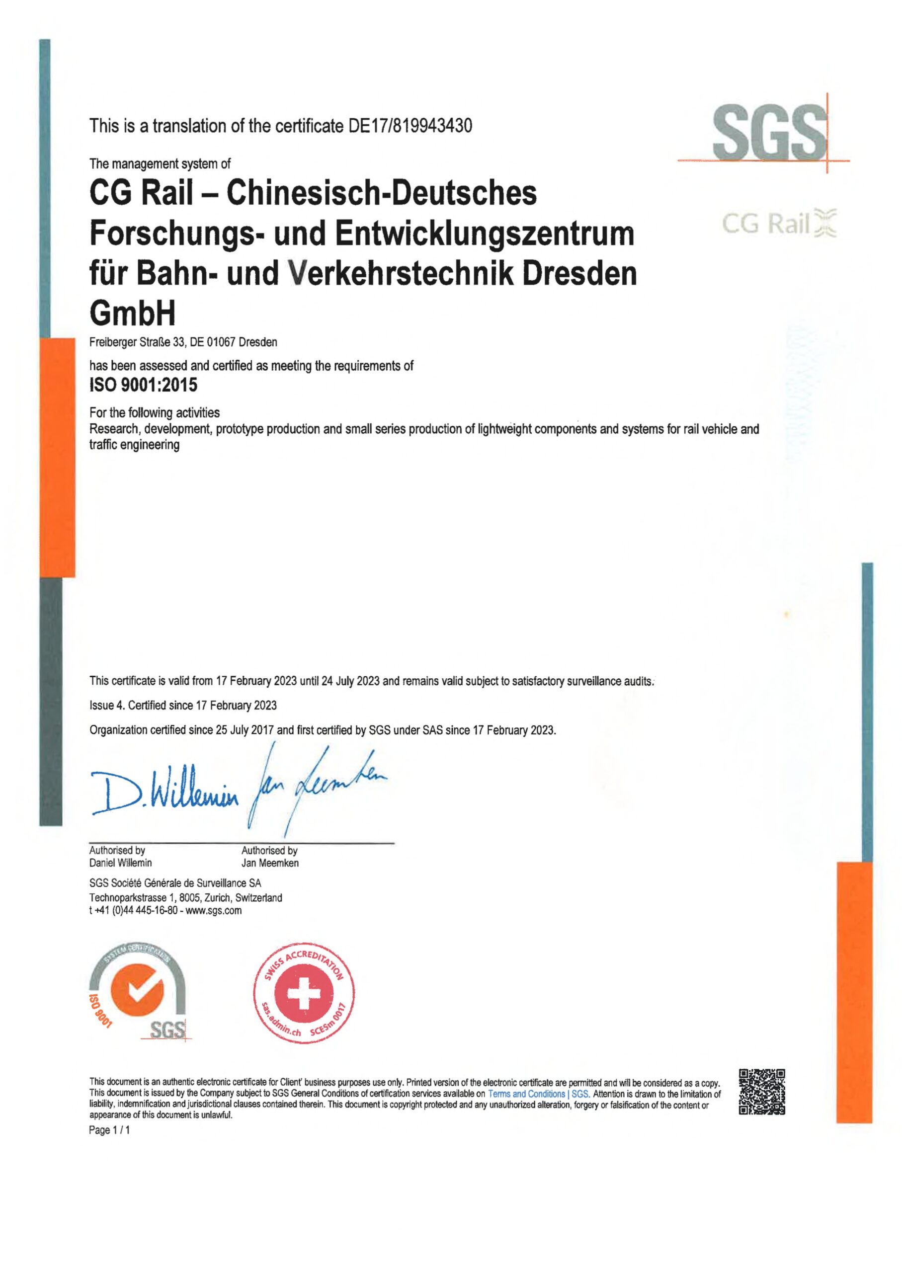 CertificateSAS